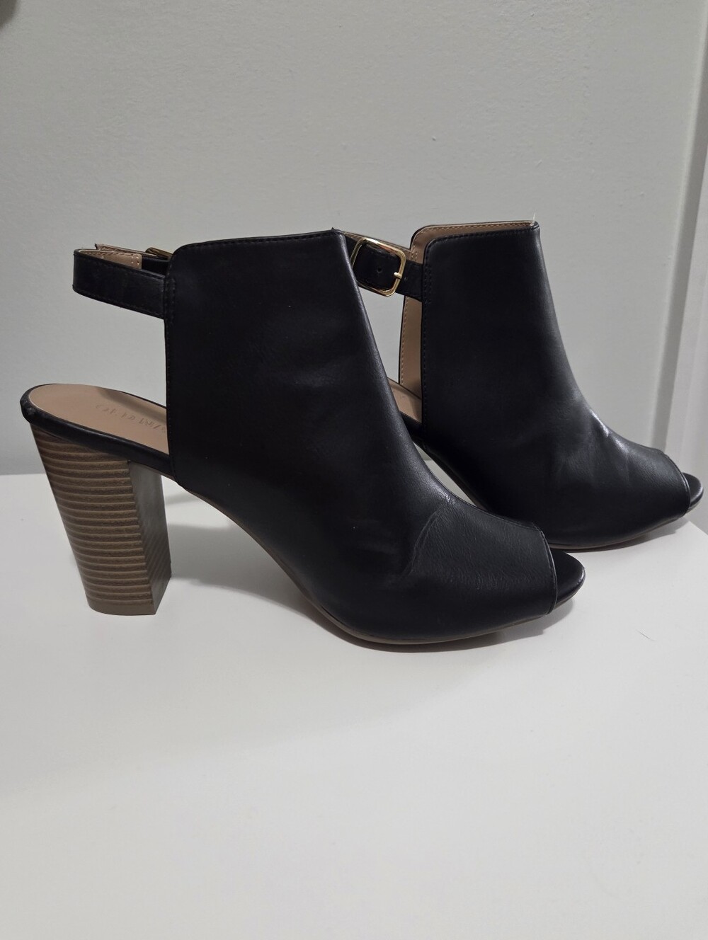 Open-Toe Slingback Block Heel Women's Sandals